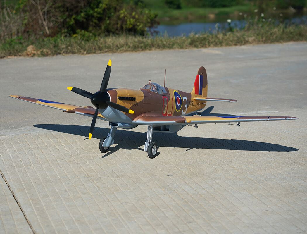 Xfly Supermarine Spitfire Mkix Brown 1200Mm Without Tx/Rx/Batt