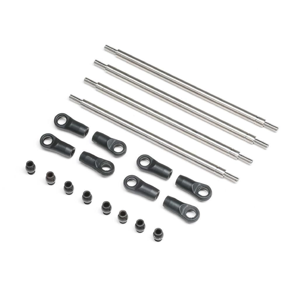 Axial Rear Upper/Lower Links Set, Titanium: Axp8