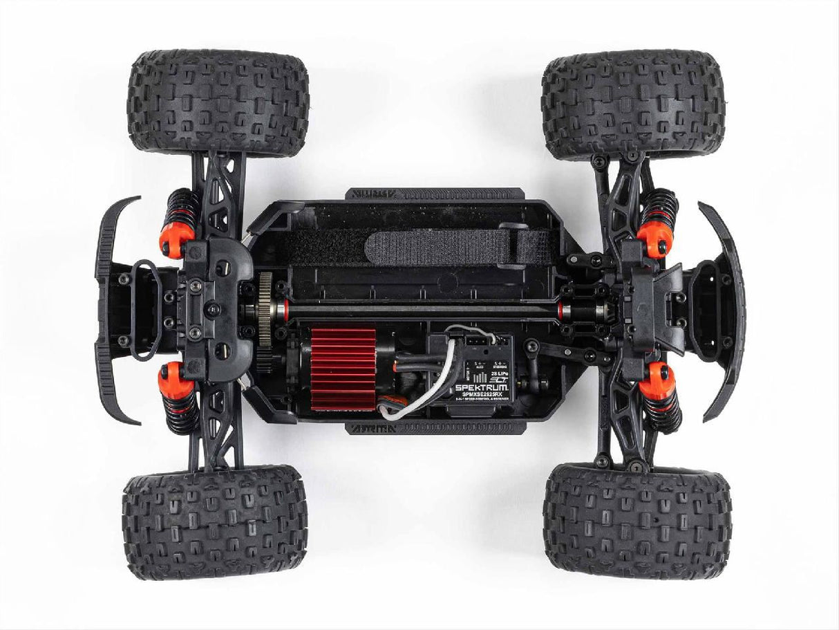 Arrma Granite GROM 4wd MT 1/18 RTR Mega w/Lipo Batt/USB Chg Bl/Red