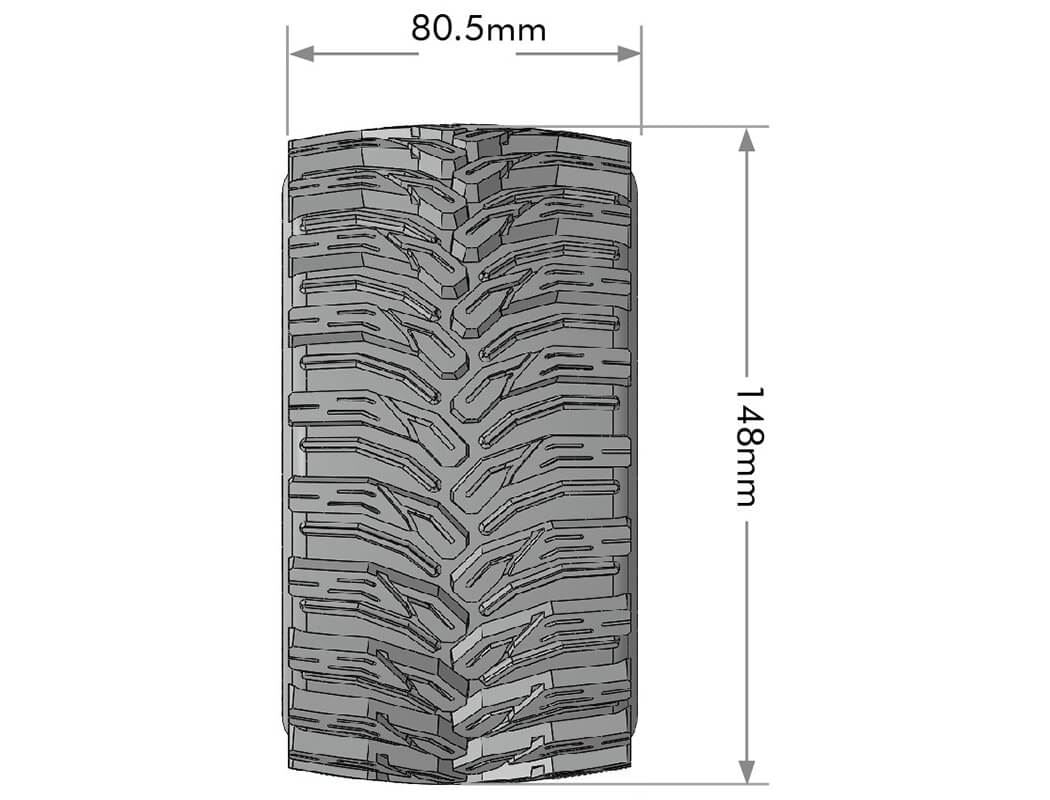 LOUISE RC MFT MT-CYCLONE 1/8 0  & 1/2  OFFSET HEX 17MM