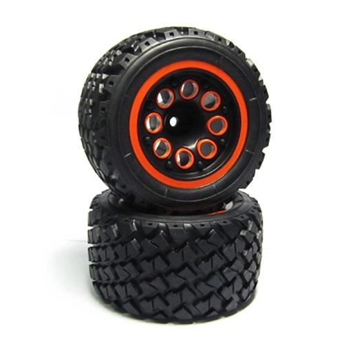 Carisma Gt16B/Gt16Mt Wheel/Tyre Set Orange (Pr)