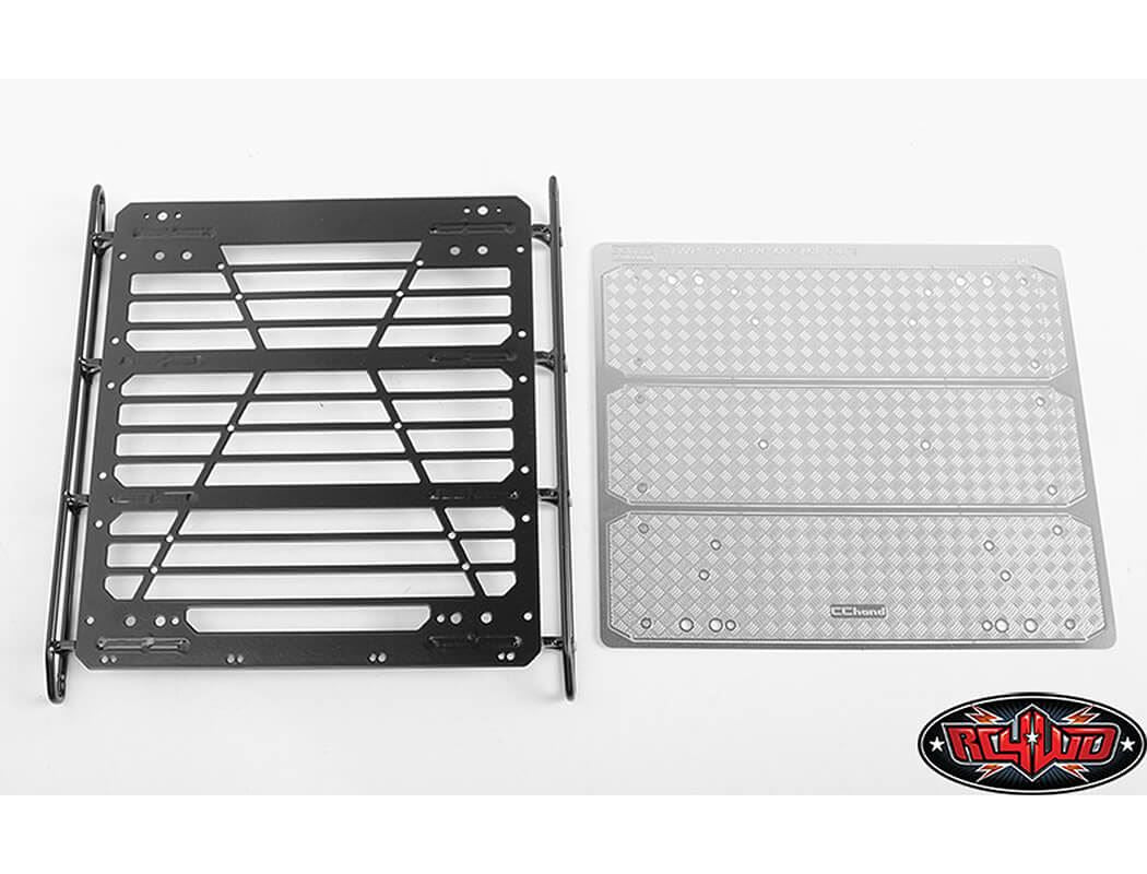 RC4WD COMMAND ROOF RACK W/DIAMOND PLATE FOR TRAXXAS MERCEDES-BENZ G63 AMG 6X6 (STYLE B)