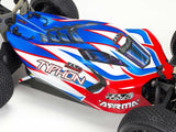 Arrma 1/8 TLR Tuned TYPHON 6S 4WD BLX Buggy RTR, Red/Blue