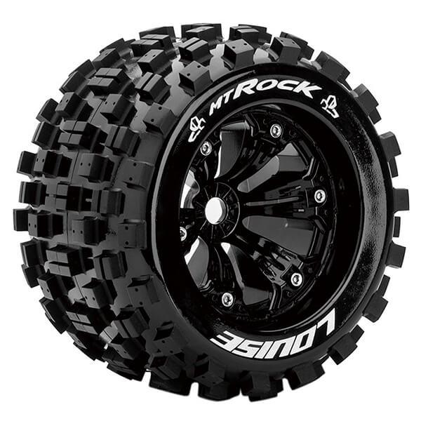 LOUISE RC MT-ROCK 1/8 SPORT 1 /2 OFFSET/BLACK EP E-REVO FR &