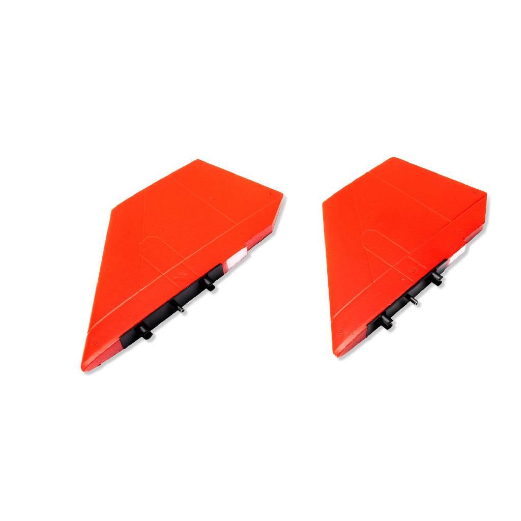 E Flite Fin Set; Red, High Visibility: SR-71 Twin 40mm EDF