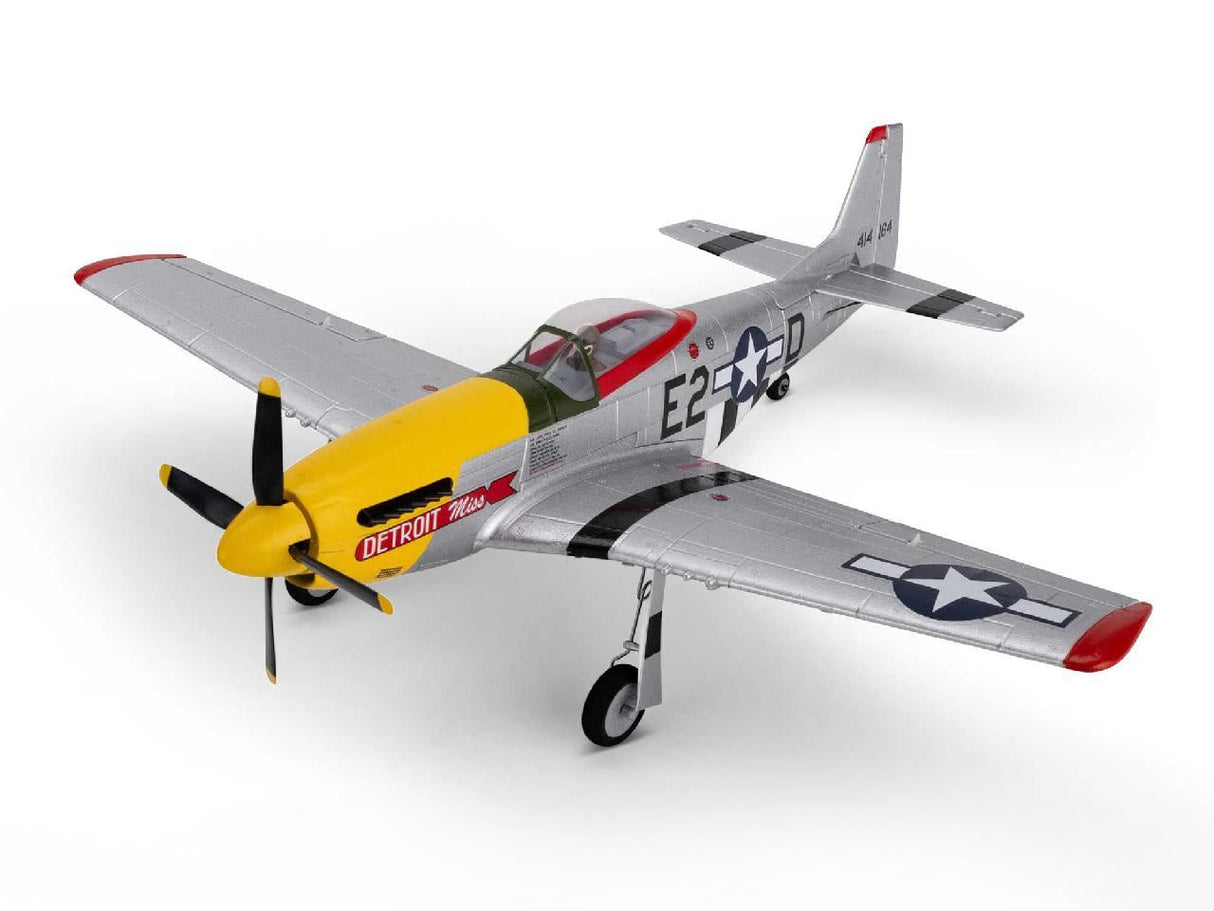 E Flite UMX P-51D Mustang inDetroit Missin BNF Basic with AS3X and SAF