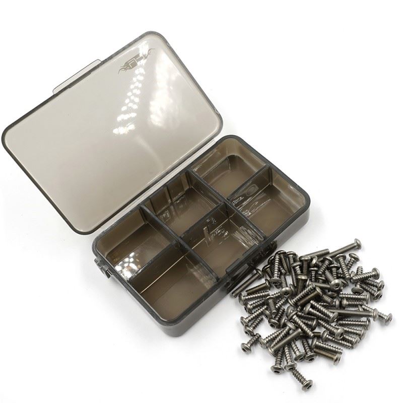 Yeah Racing Titanium Screw Assorted Set w/Box For Tamiya Lunch Box