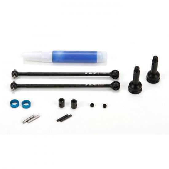 TLR Front Driveshaft Set, CVA, Complete: 22-4