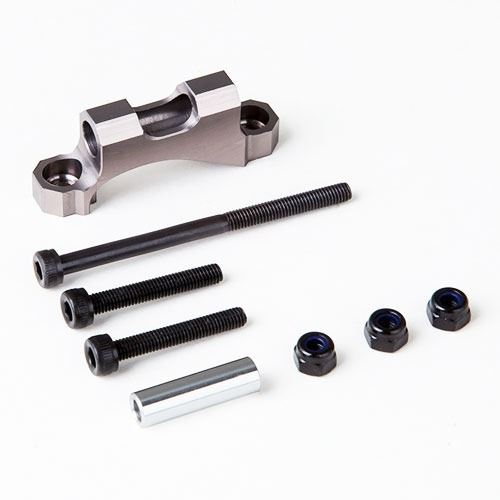 Gmade Rear Upper Link Mount (Titanium Grey) For Gs01 Axle