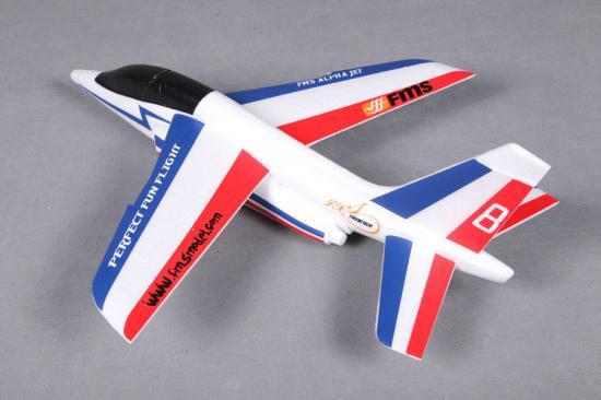 FMS 600MM FREE FLIGHT ALPHA GLIDER KIT (BLUE AND RED)