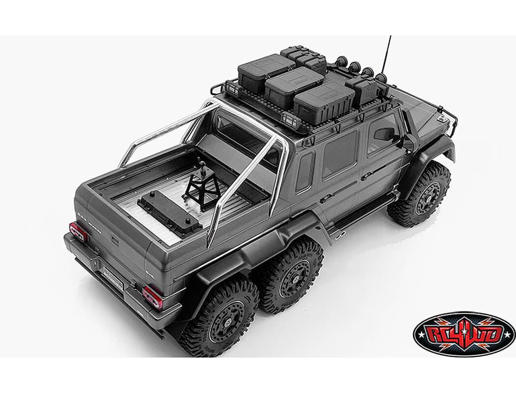 RC4WD COMMAND ROOF RACK W/DIAMOND PLATE FOR TRAXXAS MERCEDES-BENZ G63 AMG 6X6 (STYLE B)