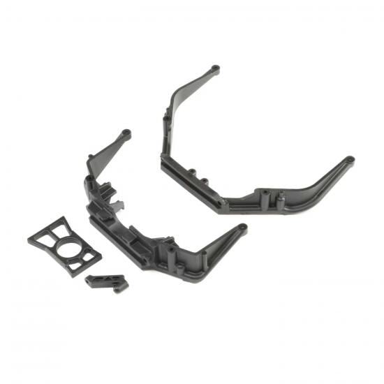 Losi Fr/RrChassisBraceSet&DiffRetainer Ring: LST 3XL-E (Losi241017)