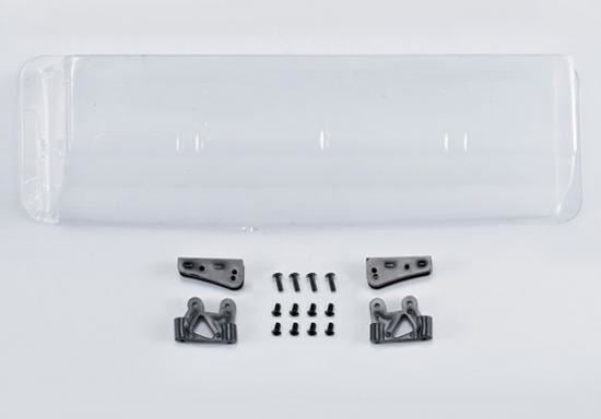 Killerbody Clear Lexan Rear Wing & Mounts For 1/7