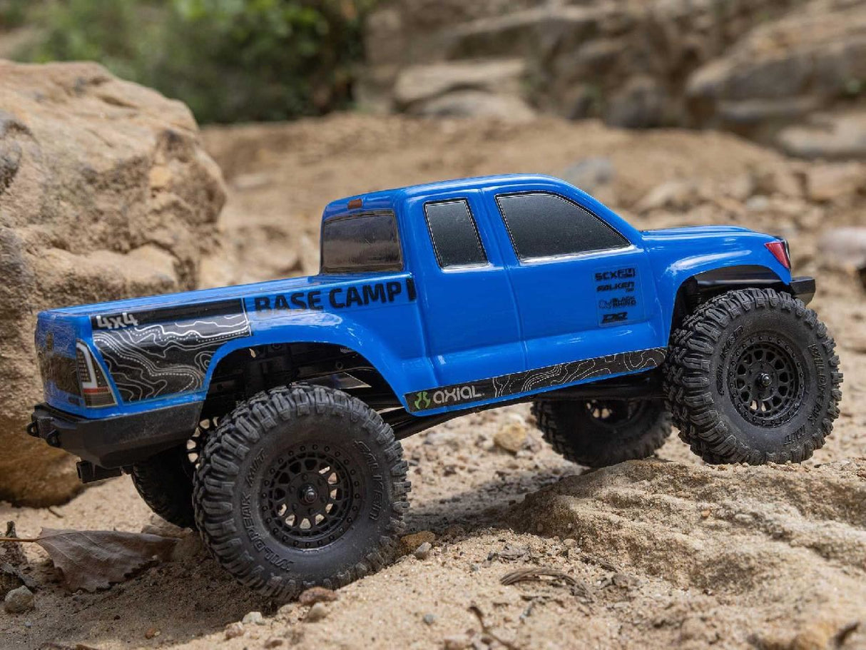 Axial 1/24 Scx24 Base Camp 4Wd Rock Crawler Rtr Blue