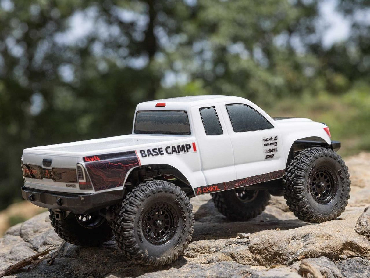 Axial 1/24 Scx24 Base Camp 4Wd Rock Crawler Rtr White