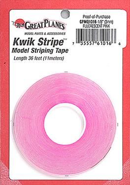 Gplanes Striping Tape Fluorescent Pink 1/8" (3mm X 11M)