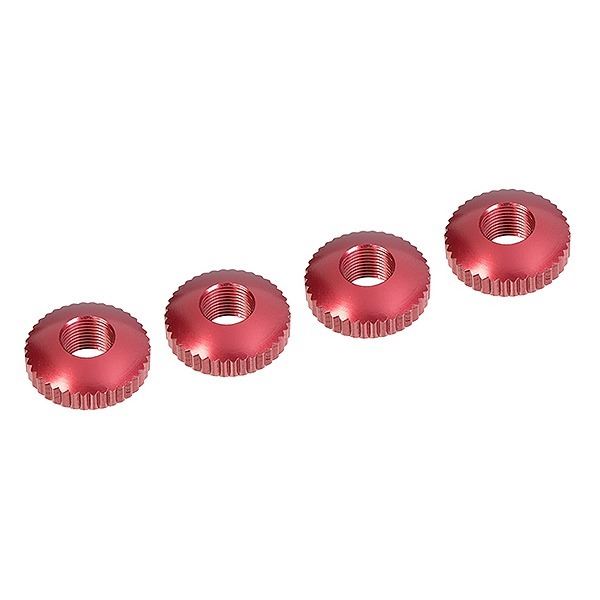 Corally Alum. Body Mount Cambered Nuts 4 Pcs