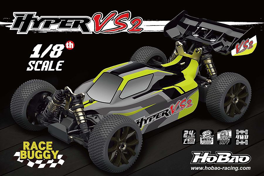 HOBAO HYPER VS2 1/8 RTR BUGGY W/100A ESC,18kg Servo,2.4g