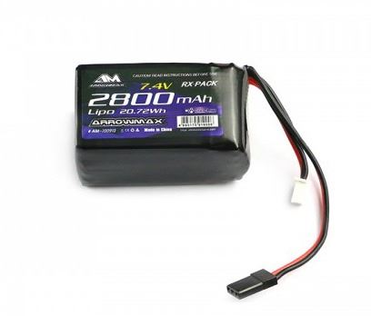 Arrowmax Lipo 2800Mah 2S Tx/Rx 7.4V Hump