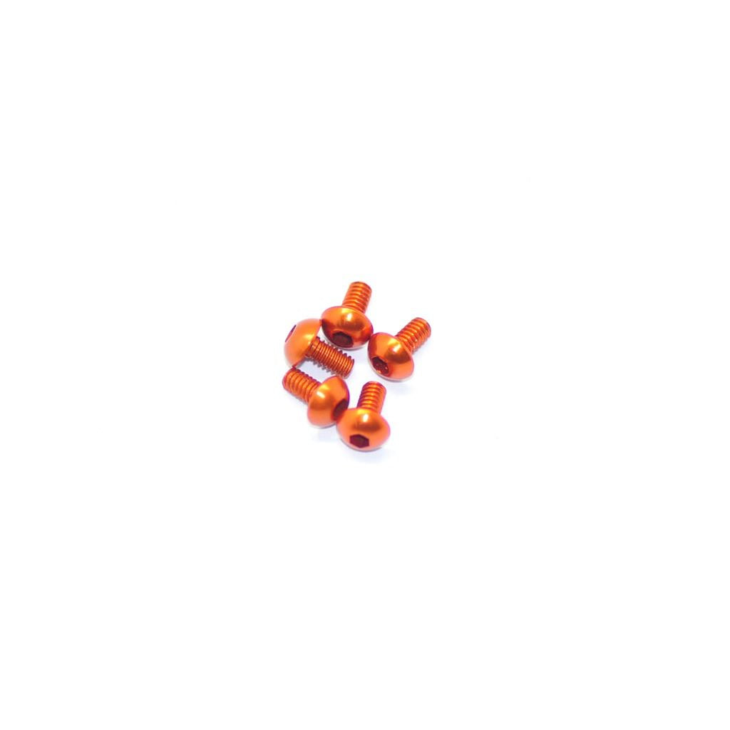 Alu Screw Allen Roundhead M2 X 4 Orange (5)