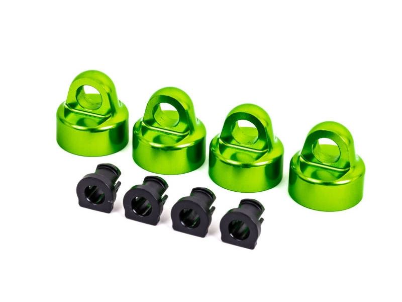 Traxxas Gt-Maxx Aluminium Shock Caps (4) - Green Anodized