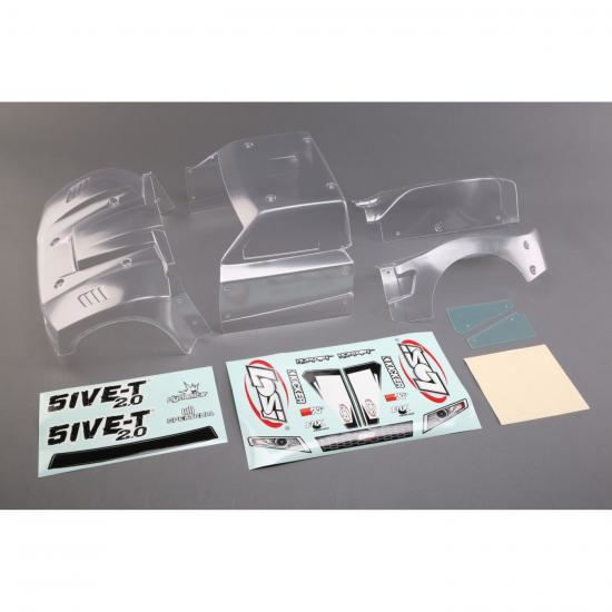 Losi Complete Body Set, Clear: 5ive-T 2.0 (Losi350006)