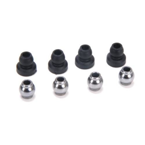 Losi Upper Shock Bushings&Lower Shock Pivot Ball(4):CCR (LosiA5012)