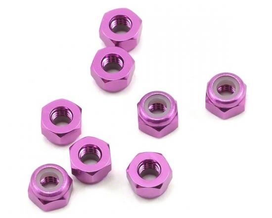 Schumacher M3 Nylock Nut - Purple Alloy (pk8)