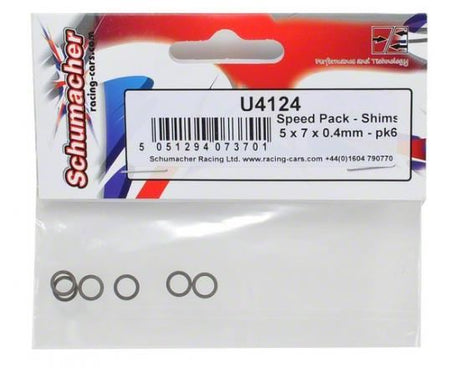 Schumacher Speed Pack - Shims 5 x 7 x 0.4mm - pk6