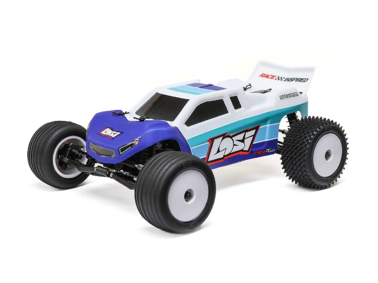 Losi 1/18 Mini-T 2.0 V2 2Wd Stadium Truck Brushless Rtr Blue