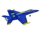 Xfly Twin 40mm F-18 Edf 705mm Jet Without Tx/Rx/Batt - Blue