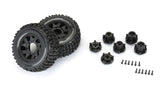 Duratrax 1/10 Brutus F/R 2.8In Monster Truck Tires Mtd 12Mm Black Ripp