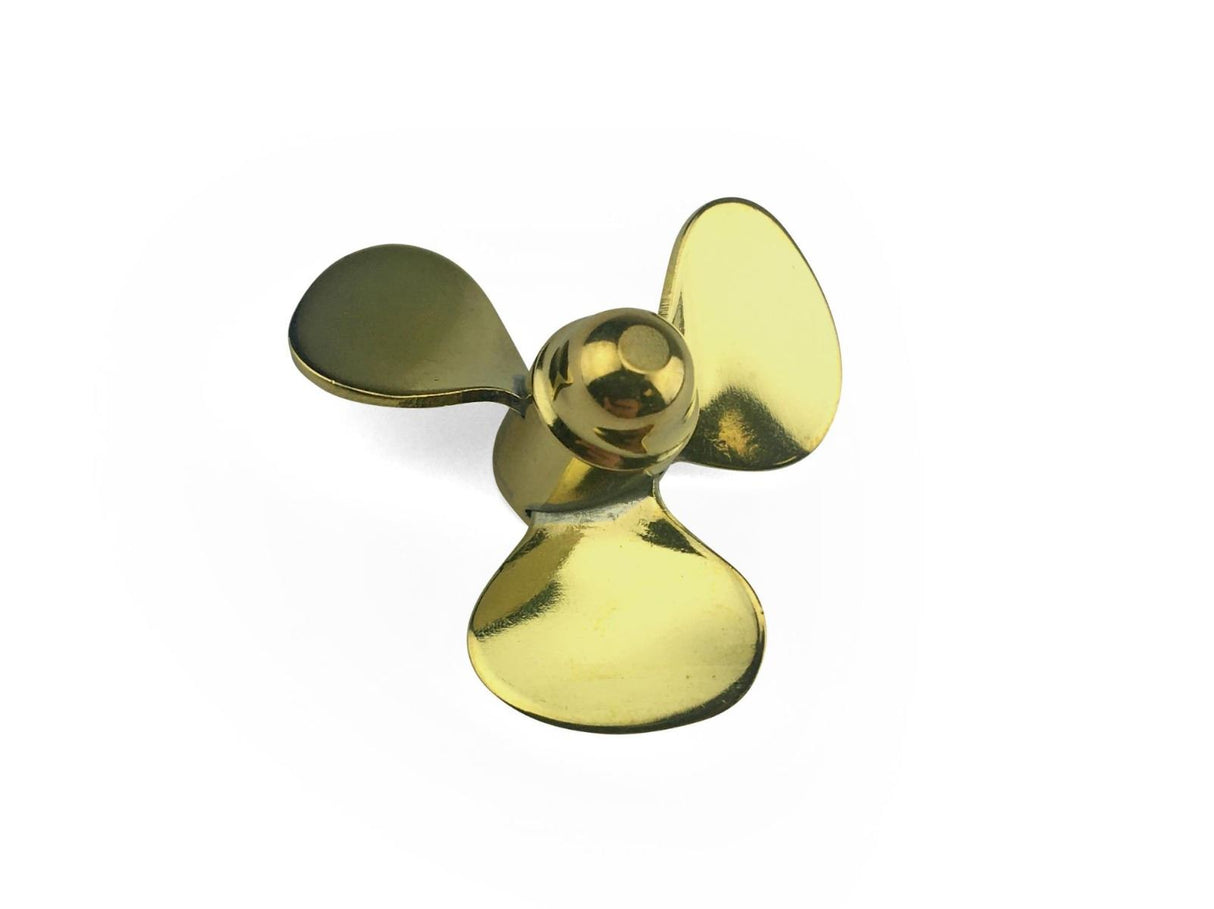 Radio Active Brass Propeller (Classic), 3 Blade, 35mm, M4, RH