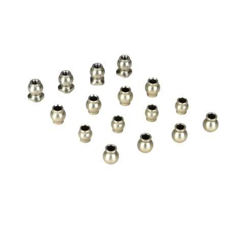 Losi Pivot Ball Set, Hard Anodized(16): TEN (LosiB2187)