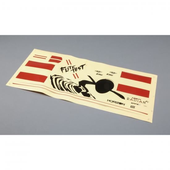 E Flite Decal Sheet: Night Radian FT