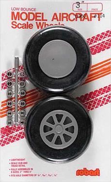 ROBART 114 Scale Wheels 3" St Tread