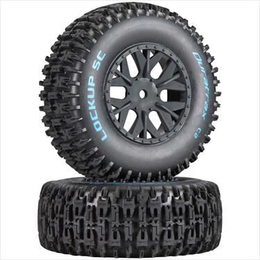 Duratrax Lockup Sc Tire C2 Mounted Asc Sc10 4X4 (2)