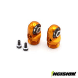 Vanquish S8E Machined Aluminum Shock Cap Orange