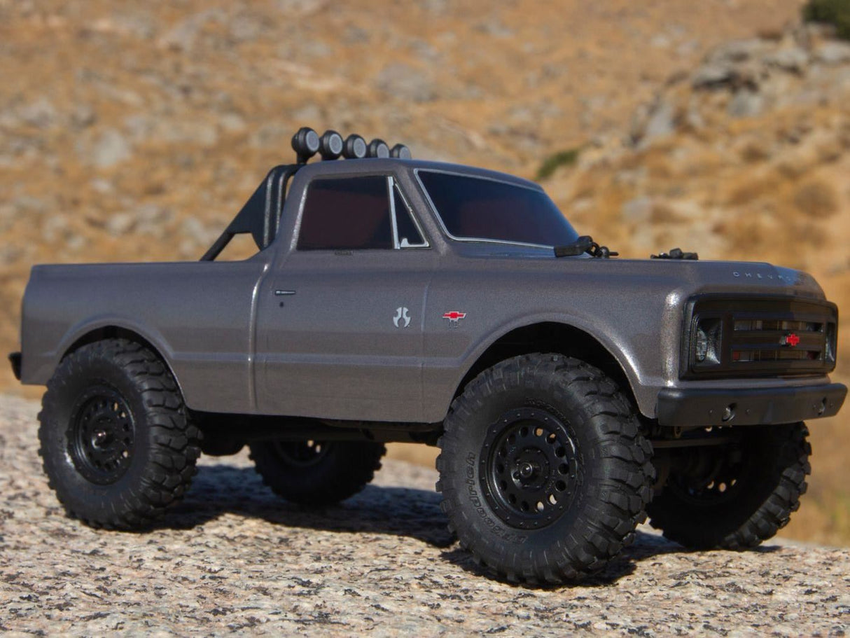 Axial 1/24 SCX24 1967 Chevrolet C10 4WD Truck Brushed RTR Silver - AXI00001T2