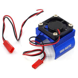 Yeah Racing Aluminum 540 Motor Heat Sink w/ Cooling Fan Blue