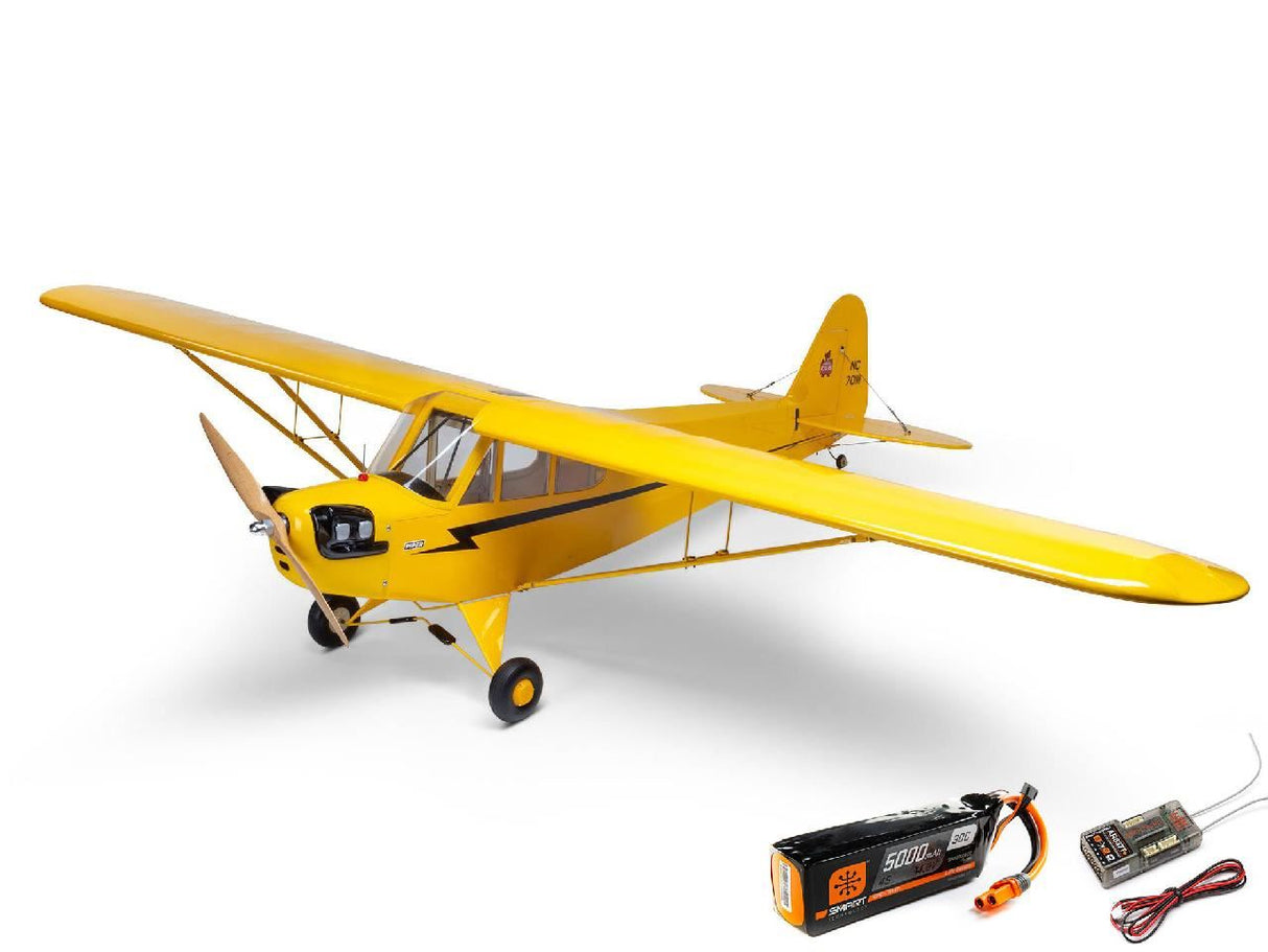 Hangar 9 J-3 Cub 10Cc Ep Pnp, 82.5In With Receiver And Battery Combo