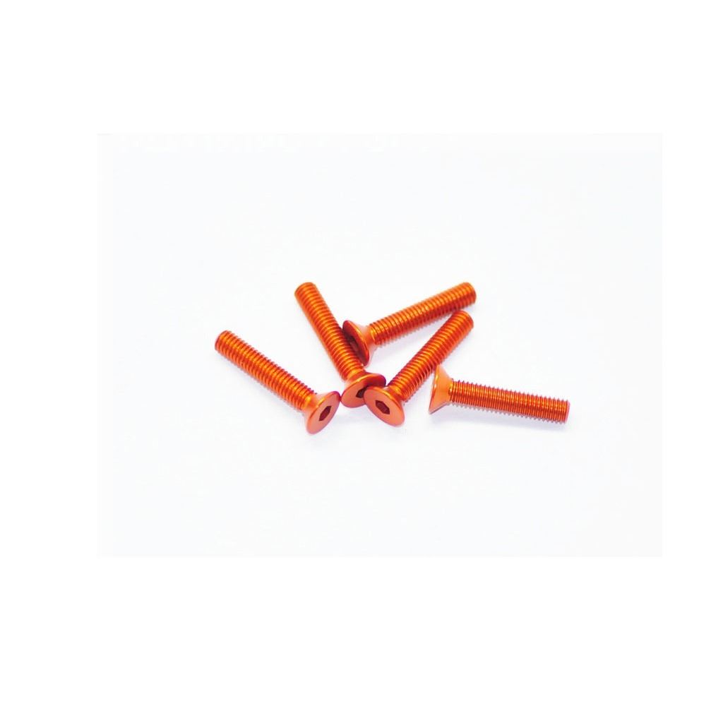 Alu Screw Allen Csk M3 X 16 Orange (5)