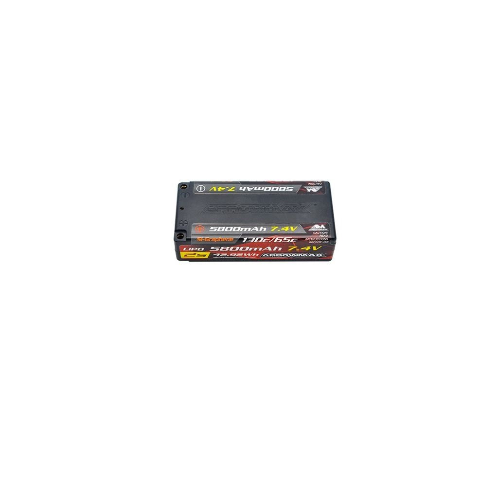 Arrowmax Lipo 5600Mah 2S Shorty 7.4V - 65/130C