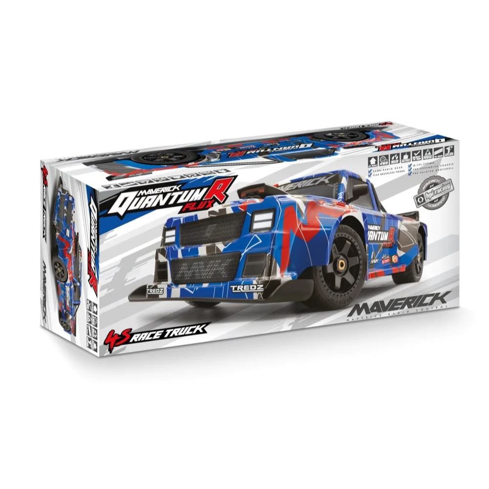 Maverick Quantum R Flux 4S 1/8 4WD Race Truck - Blue/Red