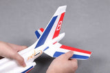 FMS 600MM FREE FLIGHT ALPHA GLIDER KIT (BLUE AND RED)