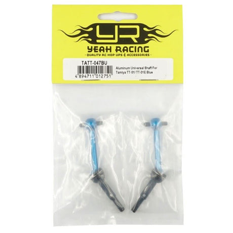 Yeah Racing Aluminum Universal Shaft For Tamiya Tt-01/ Tt-01E Blue