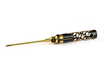 Arrowmax Flat Head Screwdriver 3.0 X 100mm Black Golden