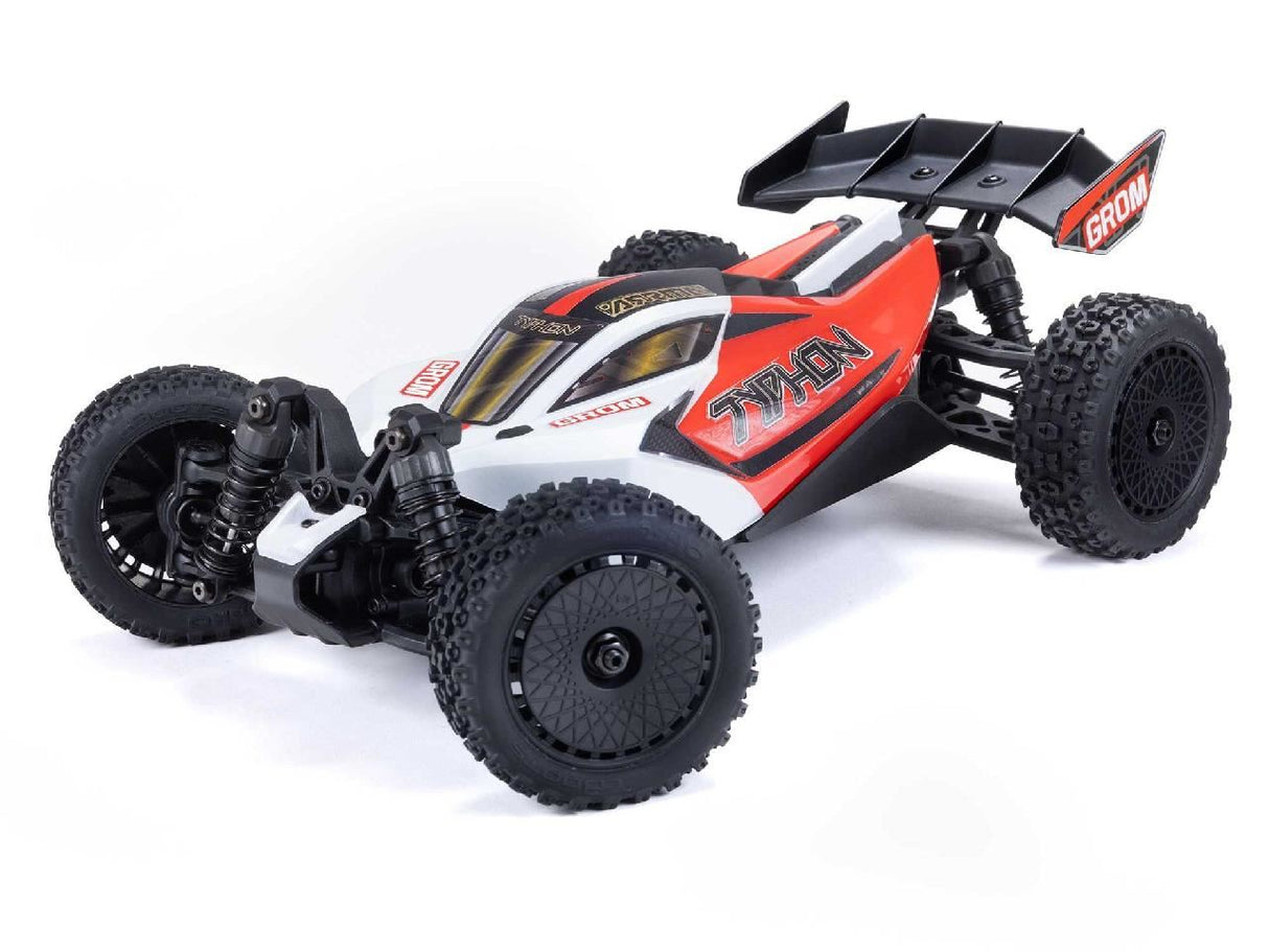 Arrma 1/18 Typhon GROM 4wd Smart RTR w/Lipo Batt/USB Chg Red/White