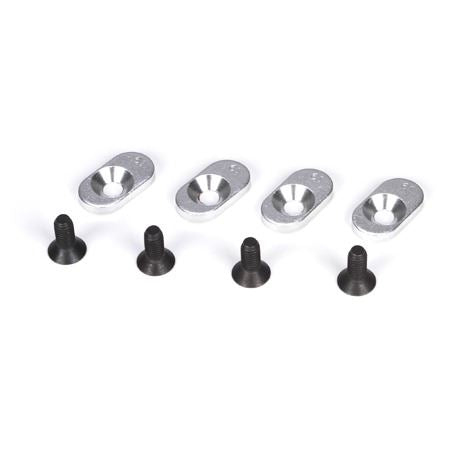 Losi EngineMntInserts & Screws,20T(4):5IVE-T,MINI WRC (LosiB5802)