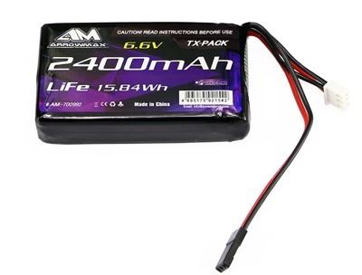 arrowmax Am Lipo 2400Mah 6.6V-Futaba 4Pk/4Px/4Pv/7Px